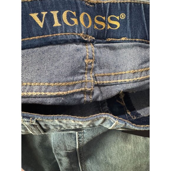 Vigoss Womens Stretch Denim Skinny Jeans With Pom-Pom Details Size 14 Medium Was - Picture 4 of 7